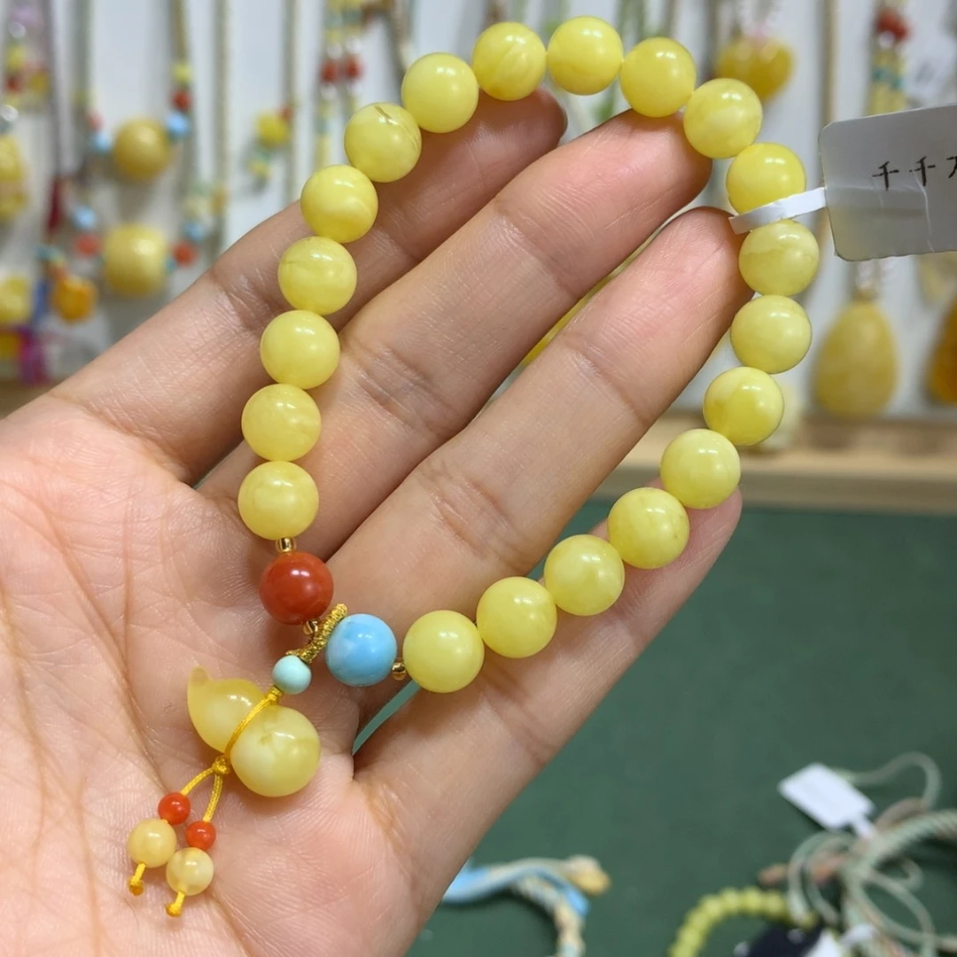 蜜蜡手链未镶嵌8mm尺寸