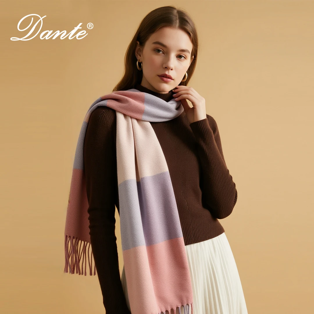 Dante围巾男女秋冬季百搭保暖仿羊绒围脖披肩礼物礼盒装-ks