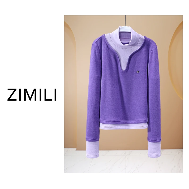 【亮哥欧货女装】冬季高领羊毛加绒《0°C寒冬系列》打底上衣260125