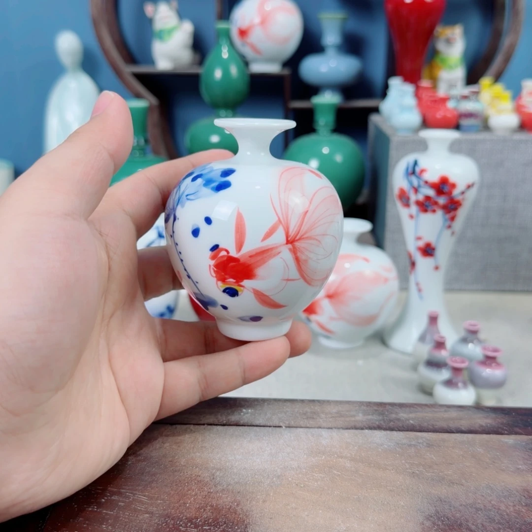 陶瓷手工小花器摆件