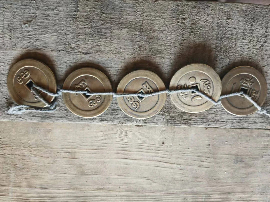 家居饰品   一串中五 流水家居摆件仿古工艺品