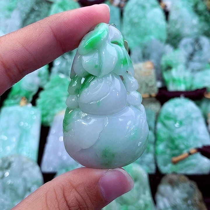 天然A货翡翠葫芦
