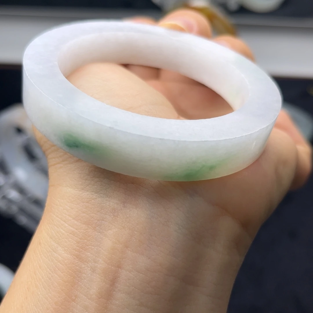 未镶嵌毛坯手镯定制翡翠小清新53-56