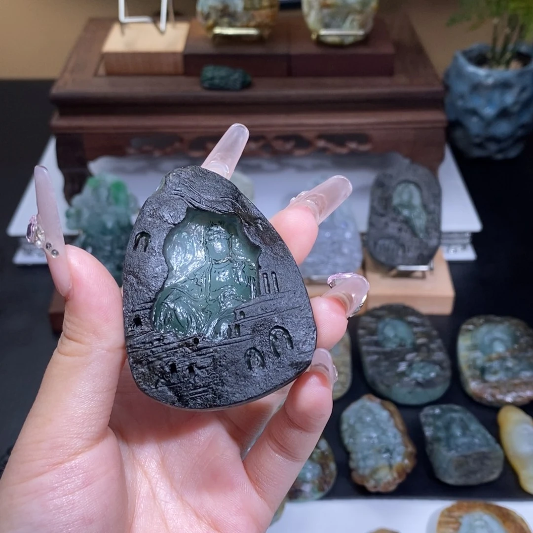 定制翡翠未镶嵌二***磨