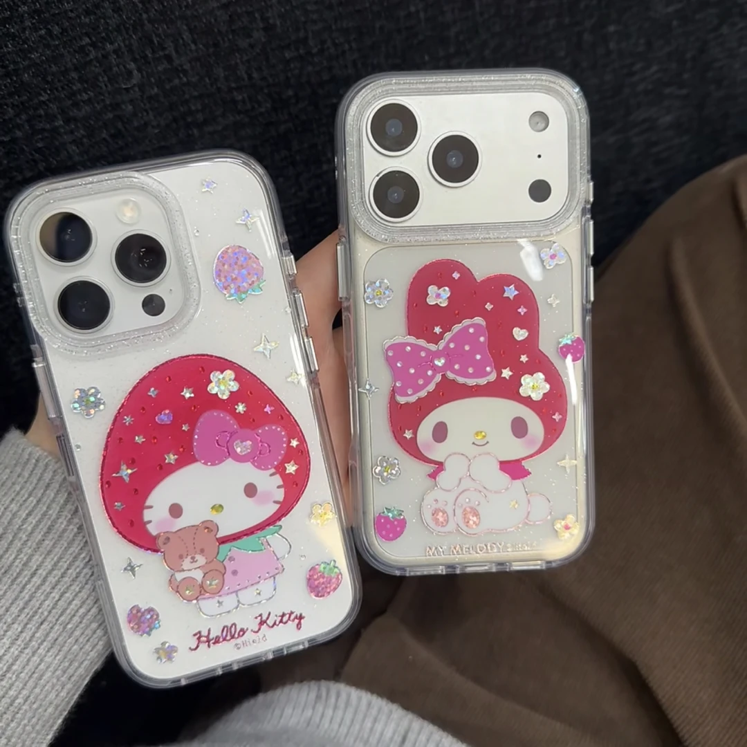 韩系ins圆边鎏金黑皮kt苹果适用iphone17promax简约16美乐蒂小众