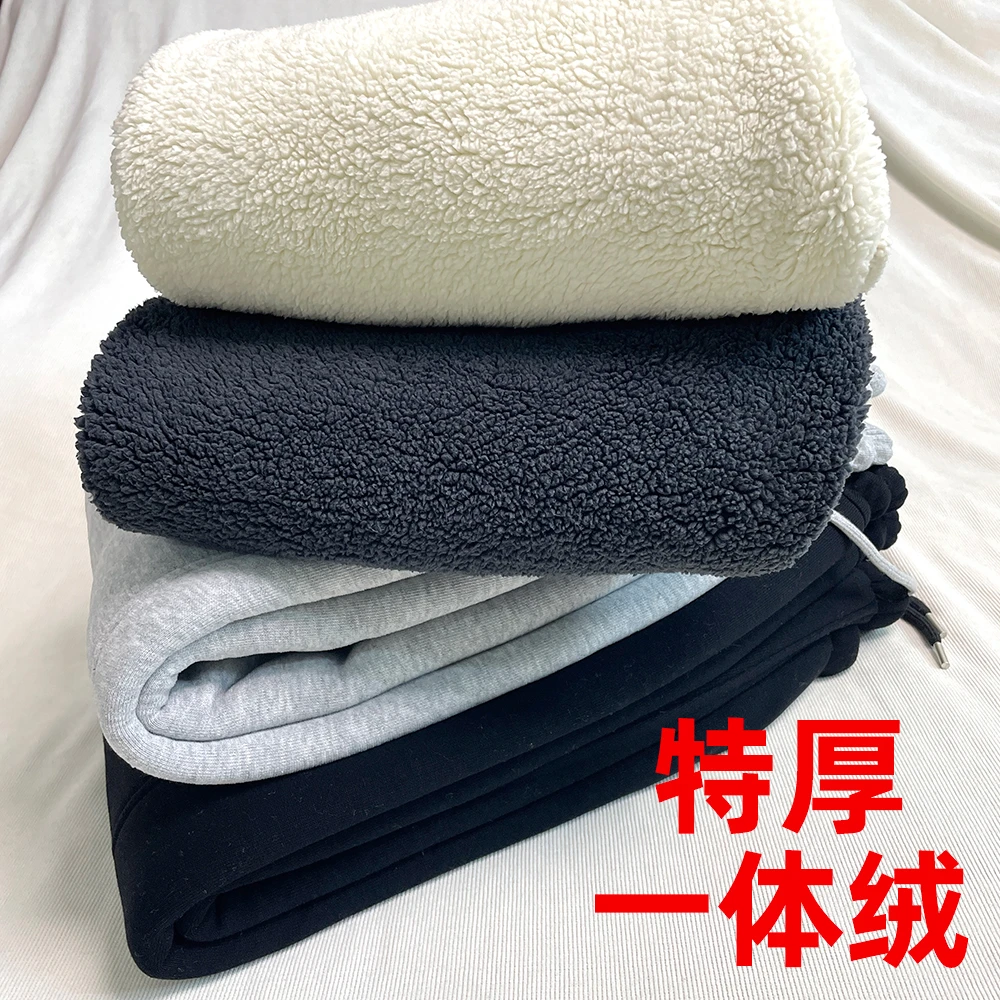 特厚绒高品质特厚一体绒加绒加厚长裤冬季儿童运动裤卫裤保暖裤