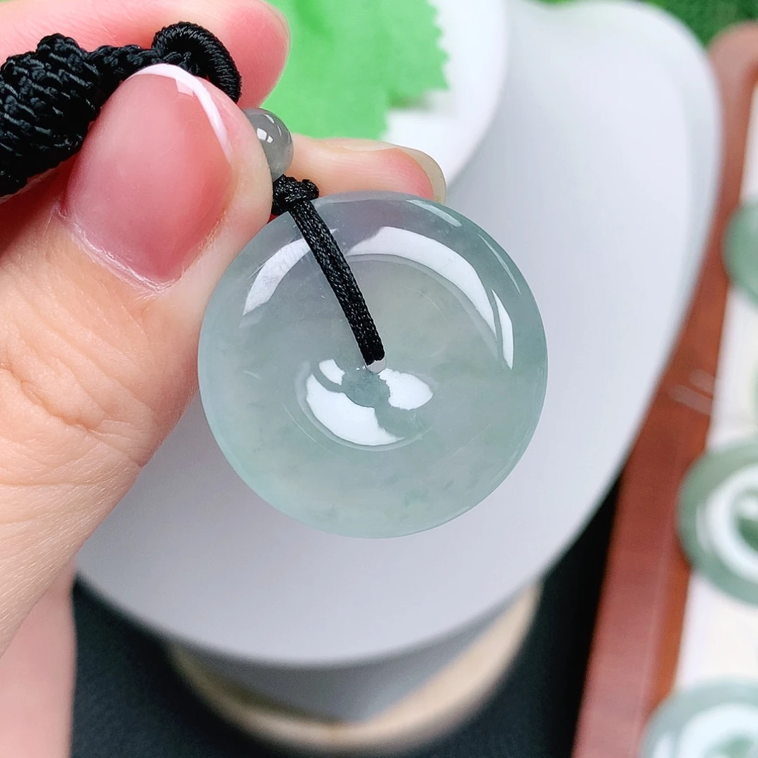 翡翠未镶嵌颈饰平安27-5.6