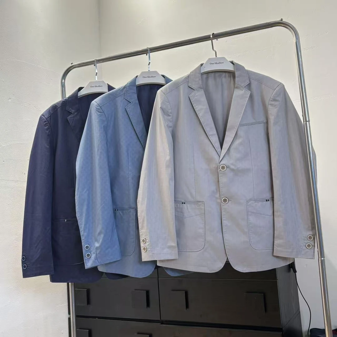 春秋两粒扣宽松休闲西服外套4792