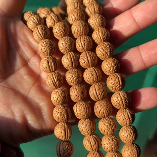 木质野生桃核108颗