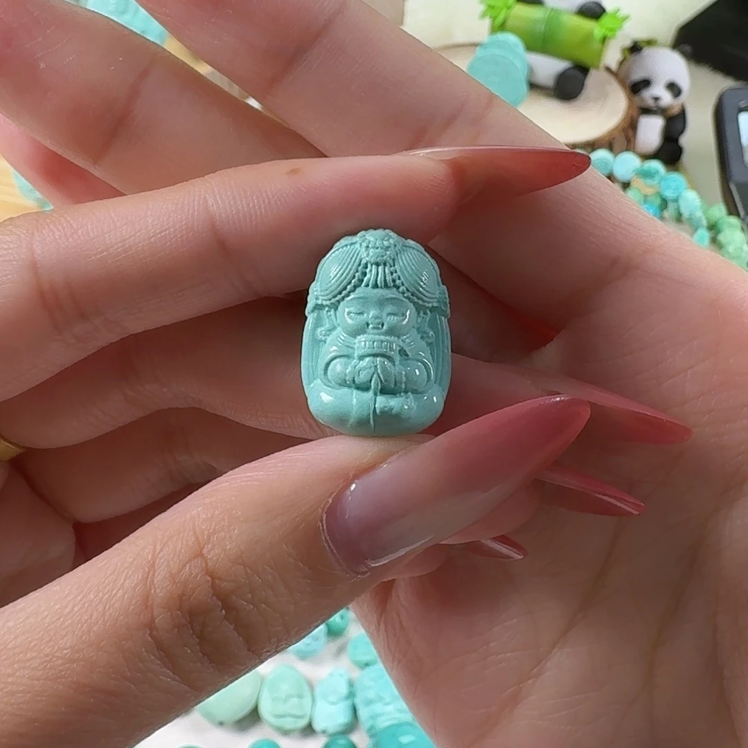 绿松石未镶嵌吊坠(不含链)