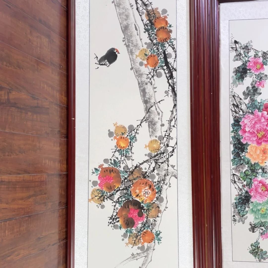 国画带框尺寸48*163厘米