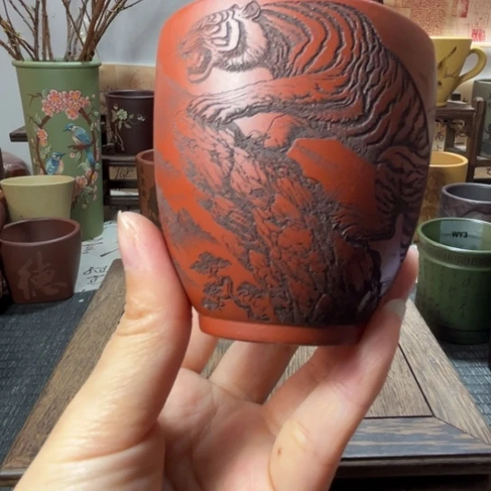 紫砂茶杯宜兴紫砂杯