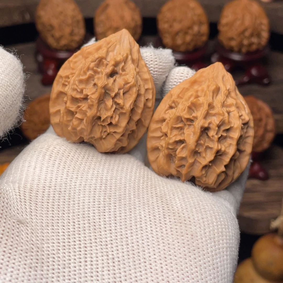 把件文玩核桃秦岭野生山魄系列破穹35