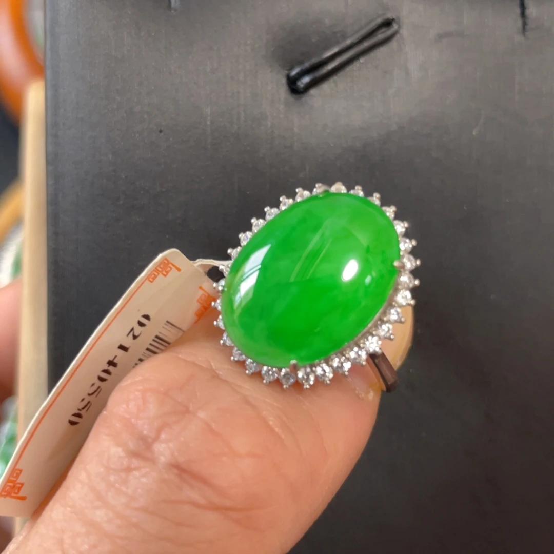 翡翠银S925镶嵌颈饰