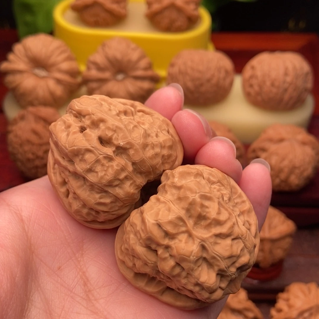七***欧把件文玩核桃精品延庆蛤蟆头40