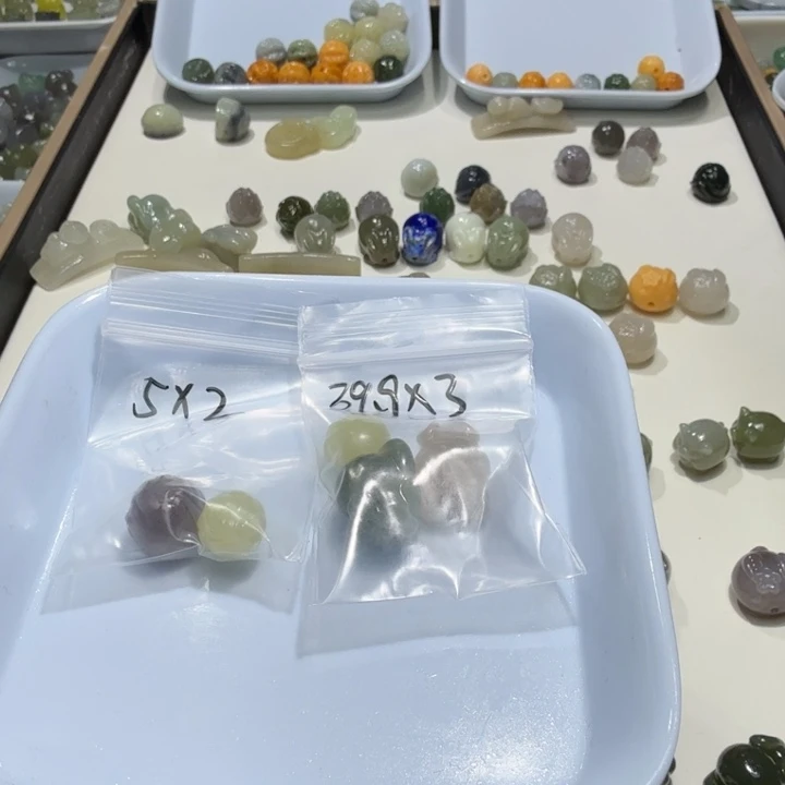 六***哈未镶嵌和田玉珠宝半成品