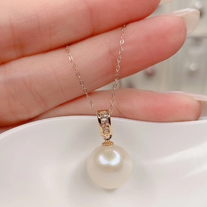 淡水珍珠吊坠(赠链)合金