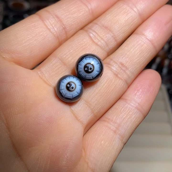 玛瑙/玉髓纯天然药师玛瑙一线配珠合金善*