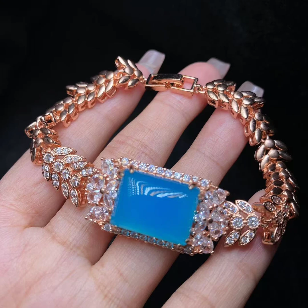 玛瑙方牌手链（尺寸：18*13*11mm）-YM123