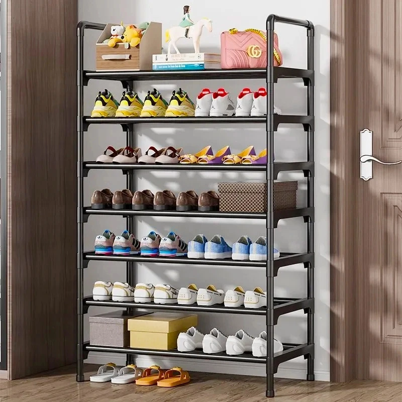 碳钢多层家用鞋架学生宿舍出租房经济型客厅鞋柜入户门口儿童鞋架