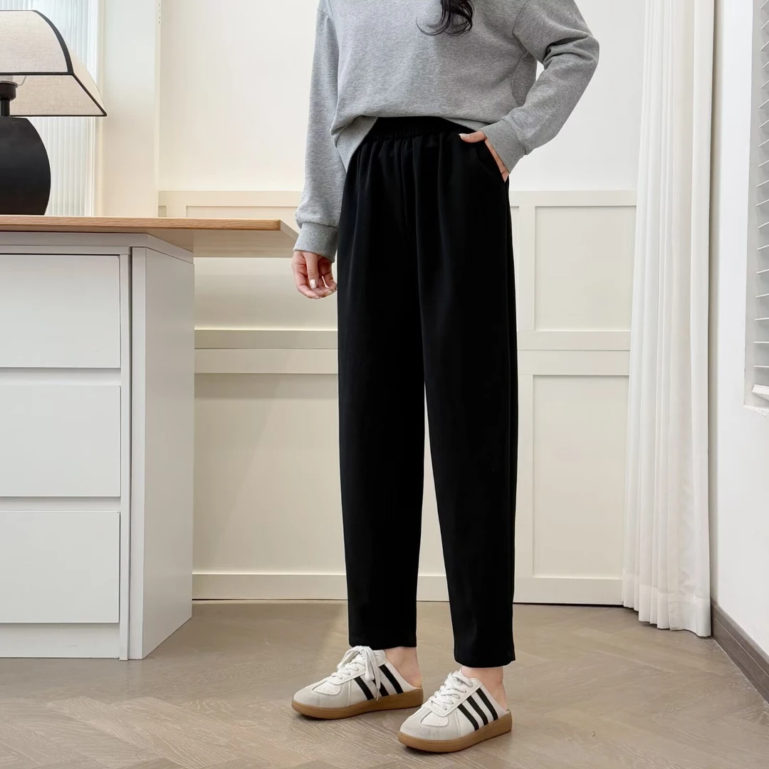 110-210斤大码女裤微胖mm宽松藏肉休闲九分裤夏款百搭显瘦哈伦裤