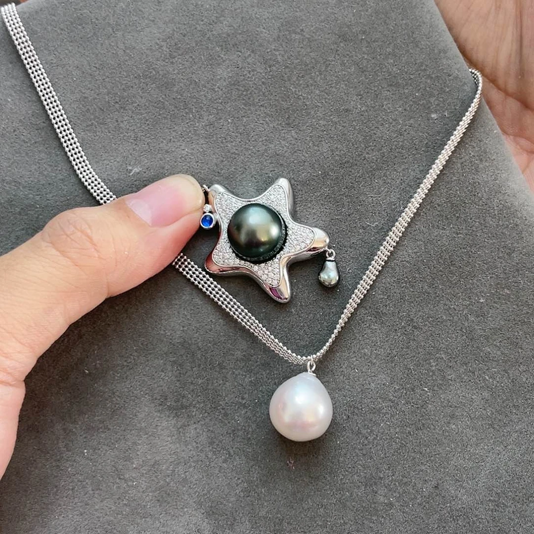 海水珍珠颈饰银S925镶嵌S****e