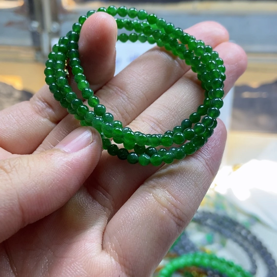 定制翡翠未镶嵌缅甸翡翠A货卡3.5