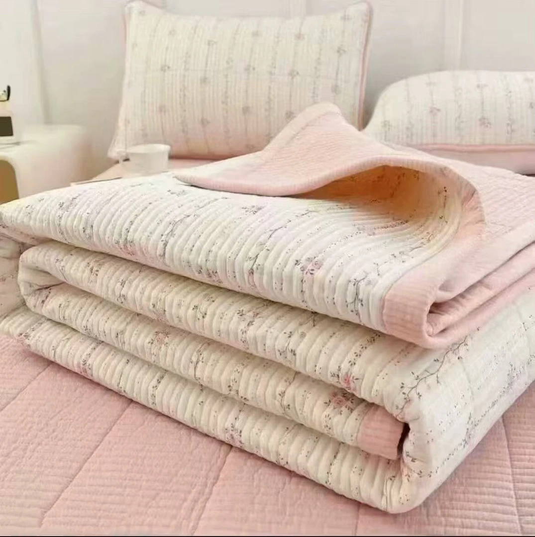 沐歌床盖四季家居床盖加厚加密可机洗不掉毛