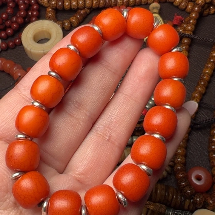 琉璃/树脂/塑料类单圈 手串。