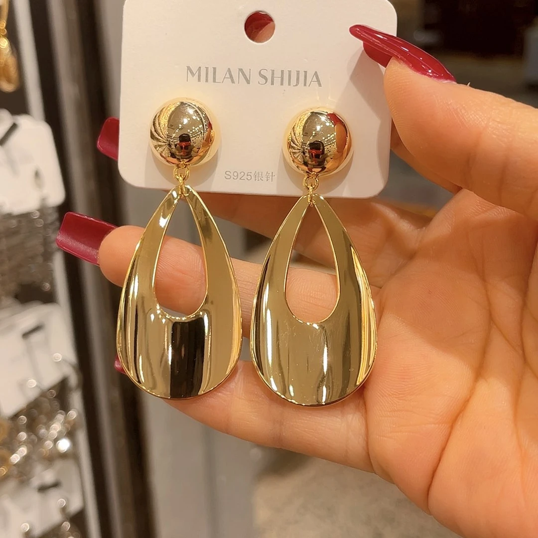 纯铜琉璃合金时尚耳环