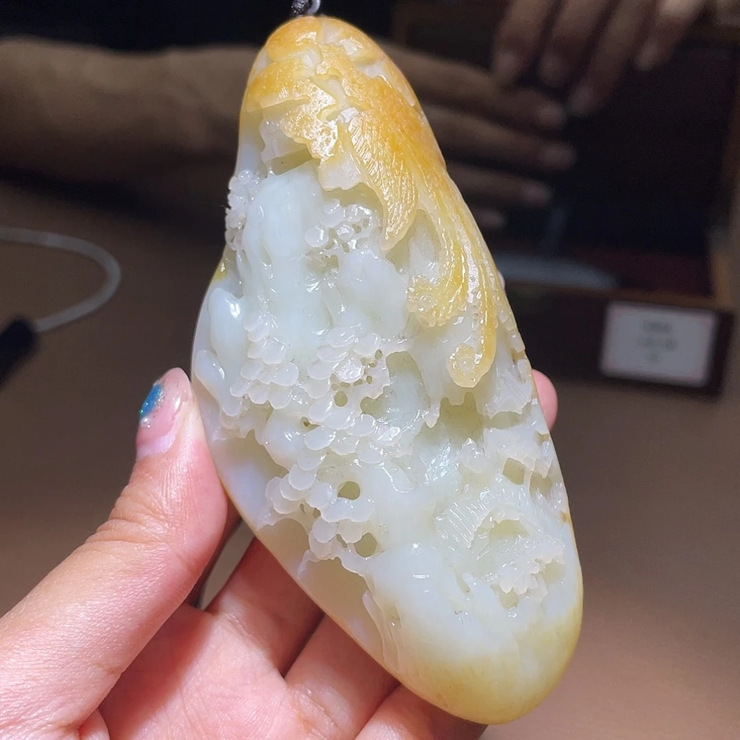 和田玉未镶嵌颈饰d2