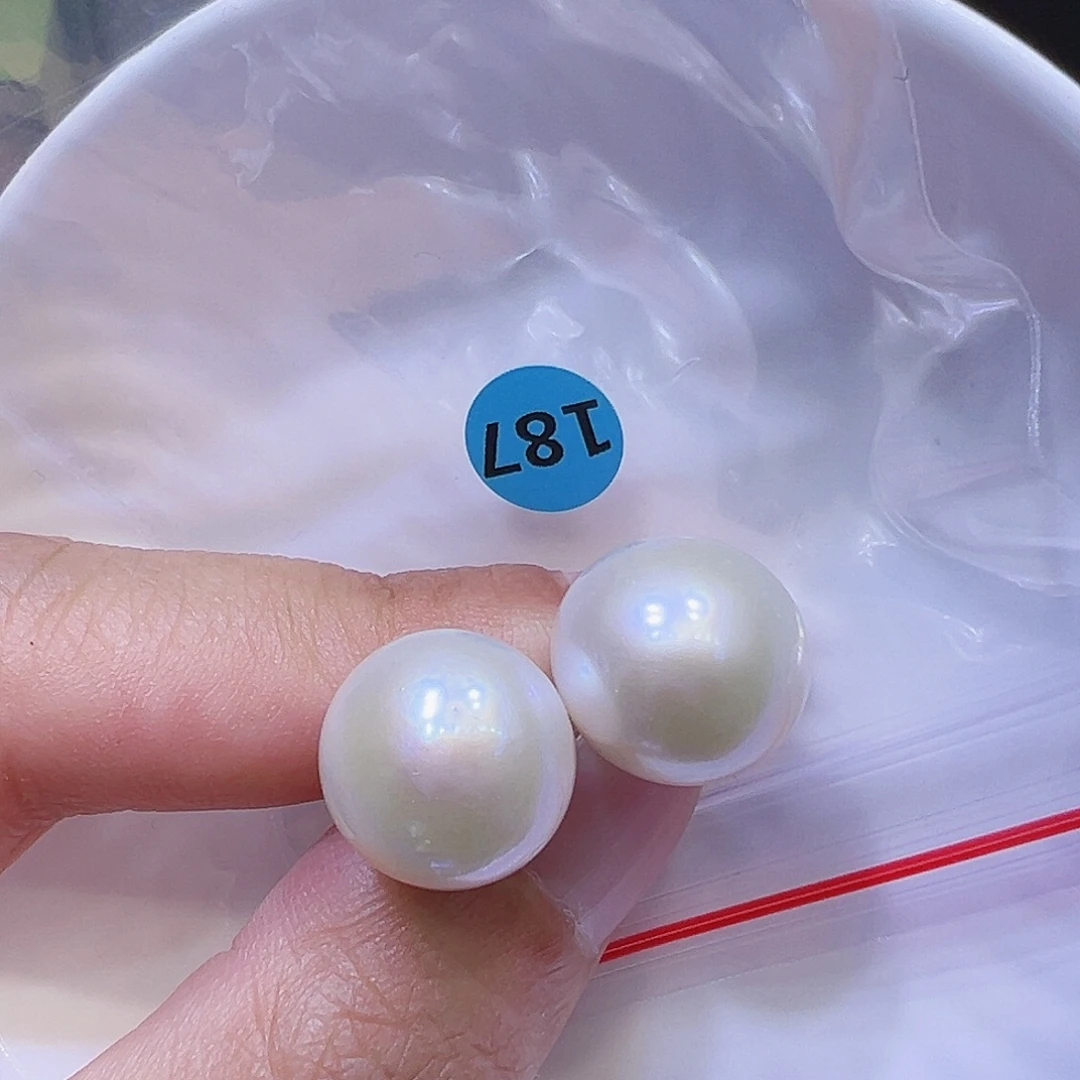 耳饰银S925镶嵌淡水珍珠