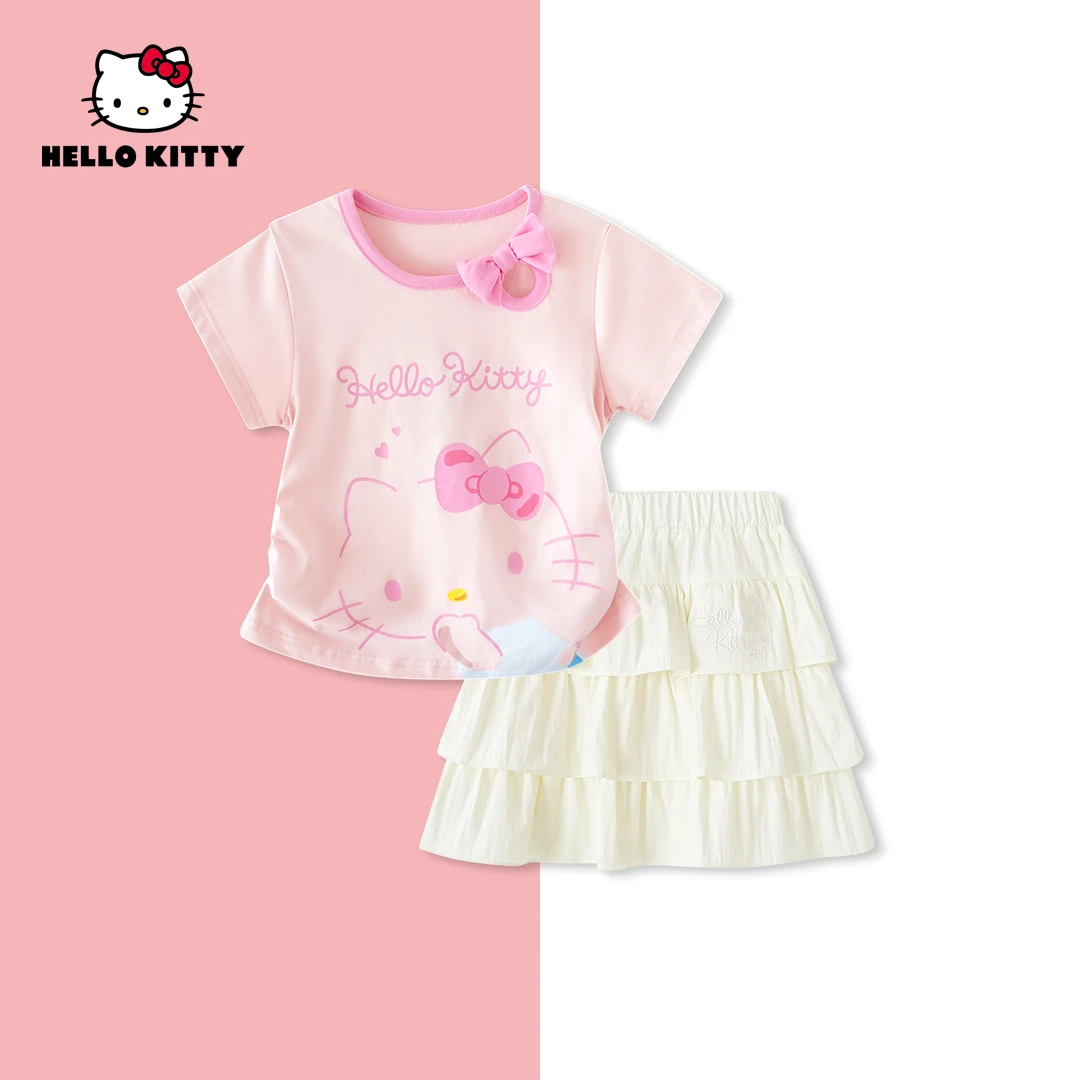 HelloKitty夏季新款女童装休闲时尚套装女宝套装KTTZH002 AD