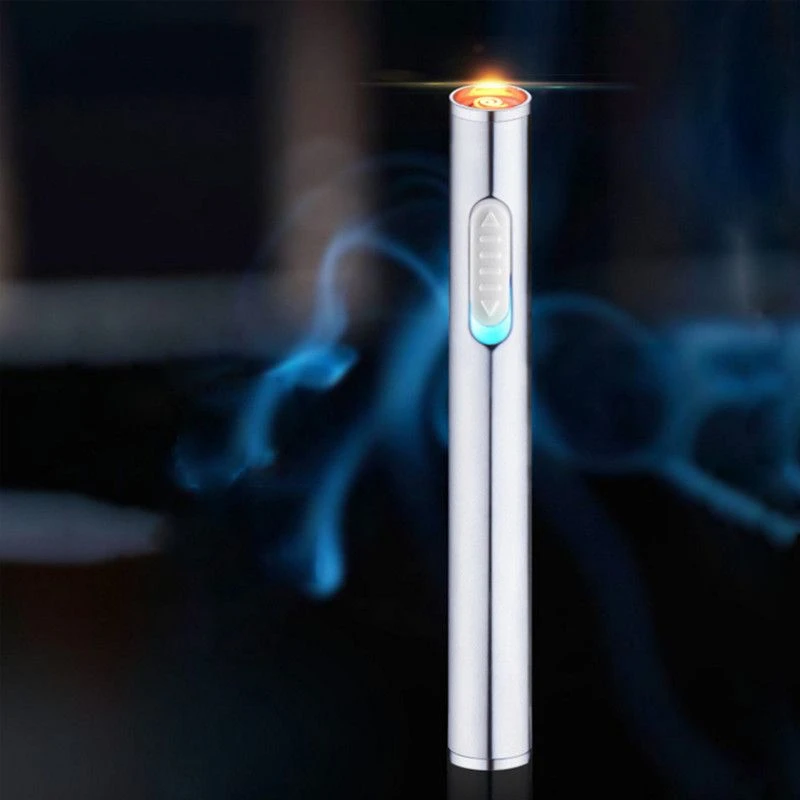 创意个性迷你防风USB点火器充电打火机多色可选