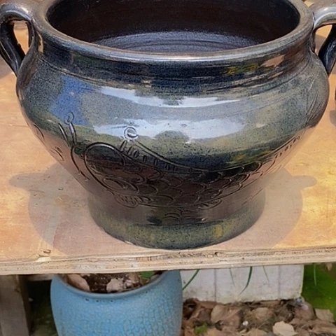 紫砂花盆口19高度15手工福利