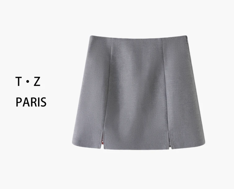 T·Z*23刺绣短裙高腰显瘦百搭防走光运动裙-9212