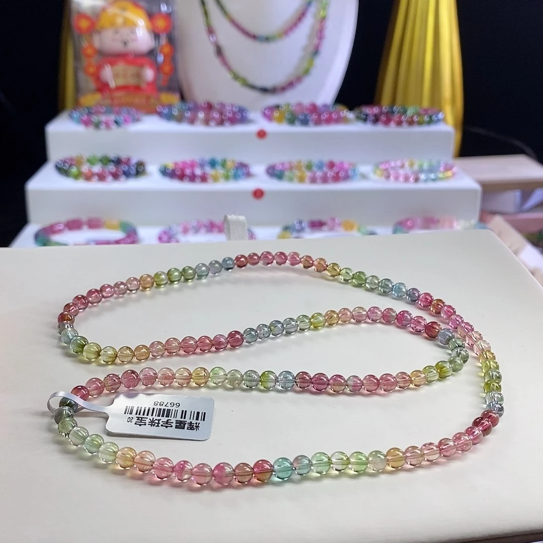 未镶嵌手链碧玺意*西瓜三圈