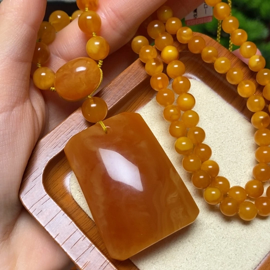 【闪购商品】蜜蜡颈饰未镶嵌项链