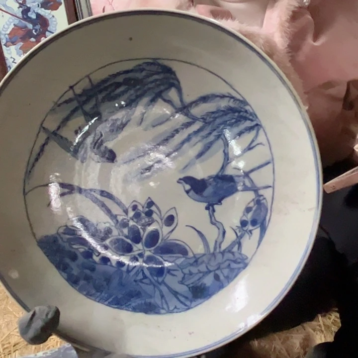 摆件陶景德镇高温瓷盘子