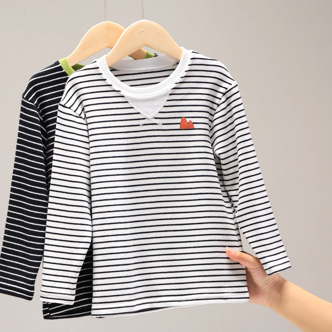 儿童打底衫春秋女童长袖t恤新款宝宝秋装上衣男大童秋衣内穿 9035