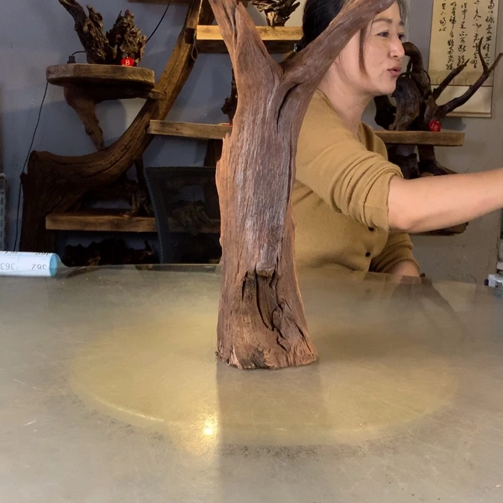 我***下天然的云南紫柚木会黄水