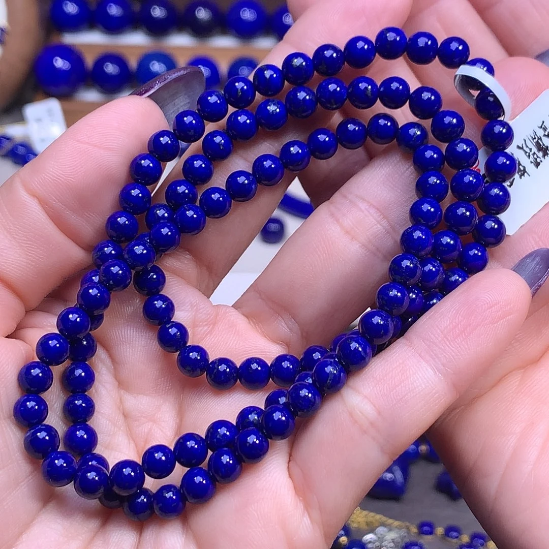 青金石未镶嵌5.8m长链精品