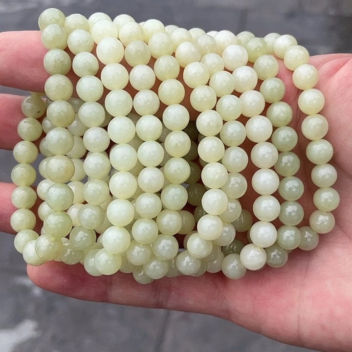 和田玉手镯未镶嵌和田玉黄口手串卡8m多样性发货拍一发一