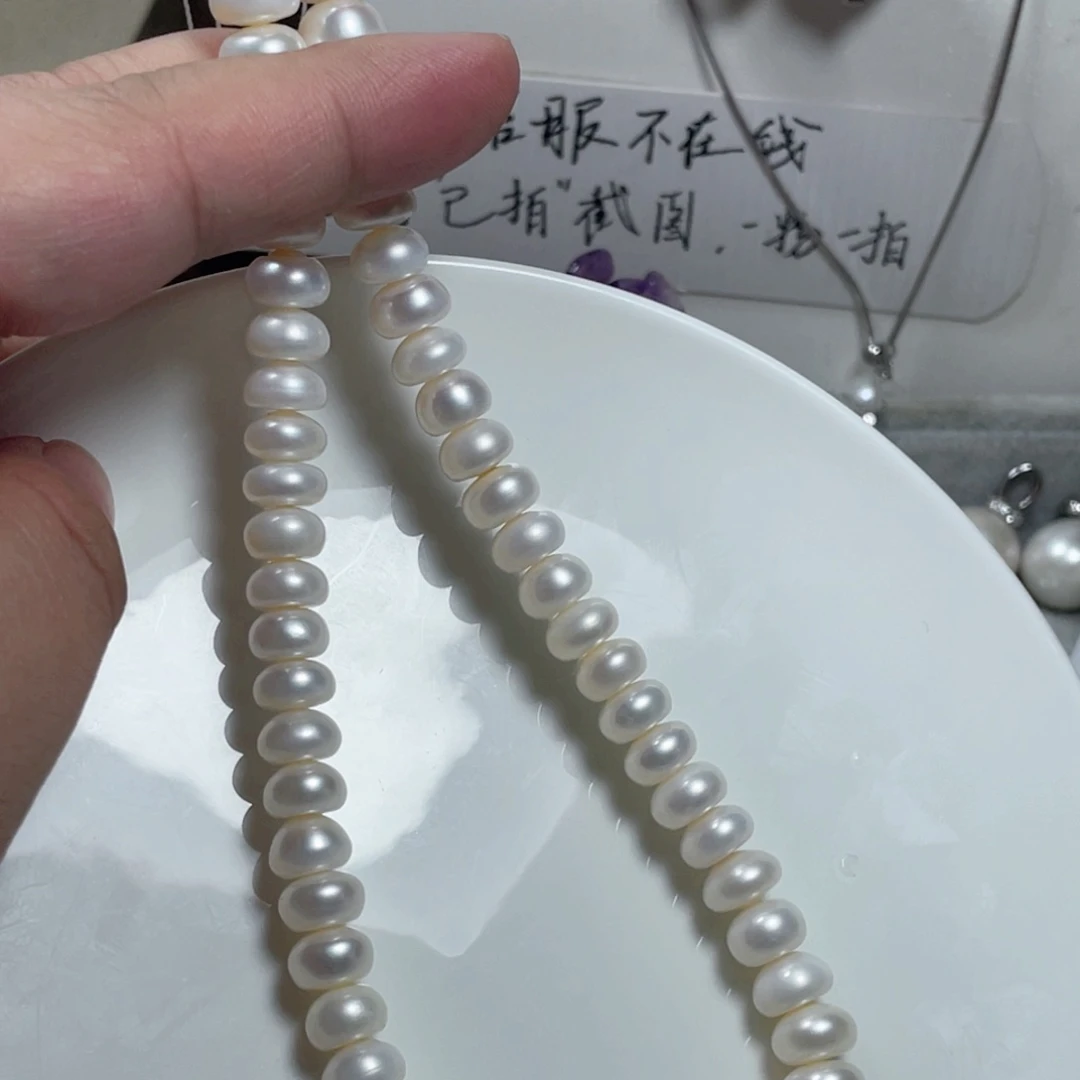 淡水珍珠颈饰14K金镶嵌