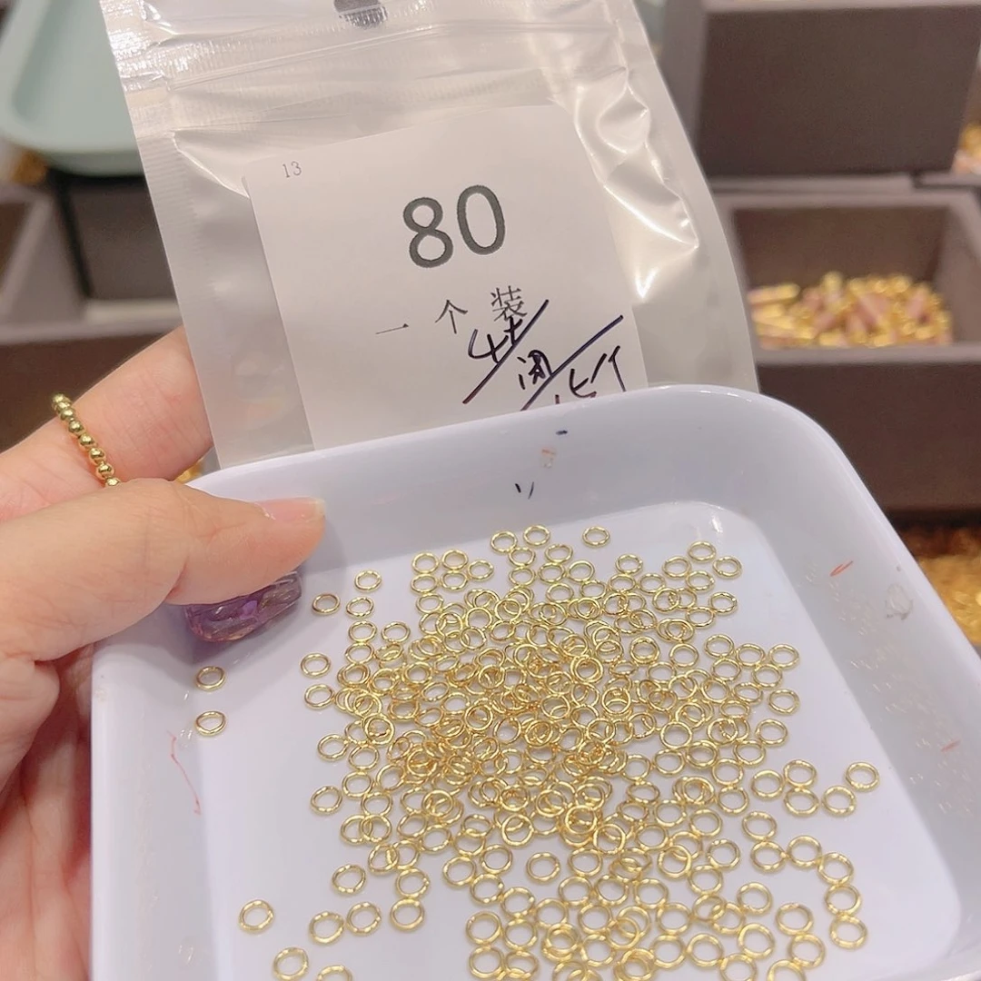 紫晶珠宝半成品银S925镀金镶嵌80