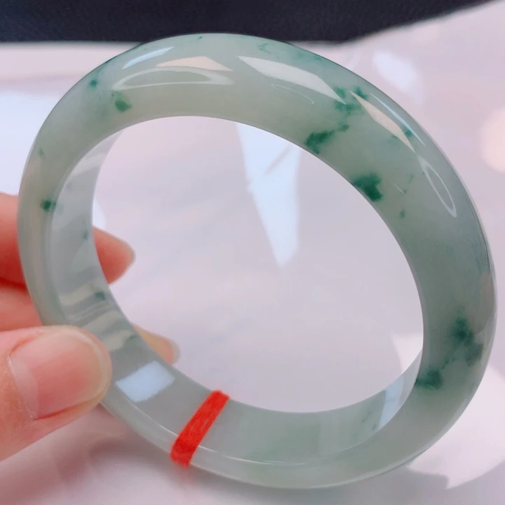 翡翠未镶嵌手镯59圈口