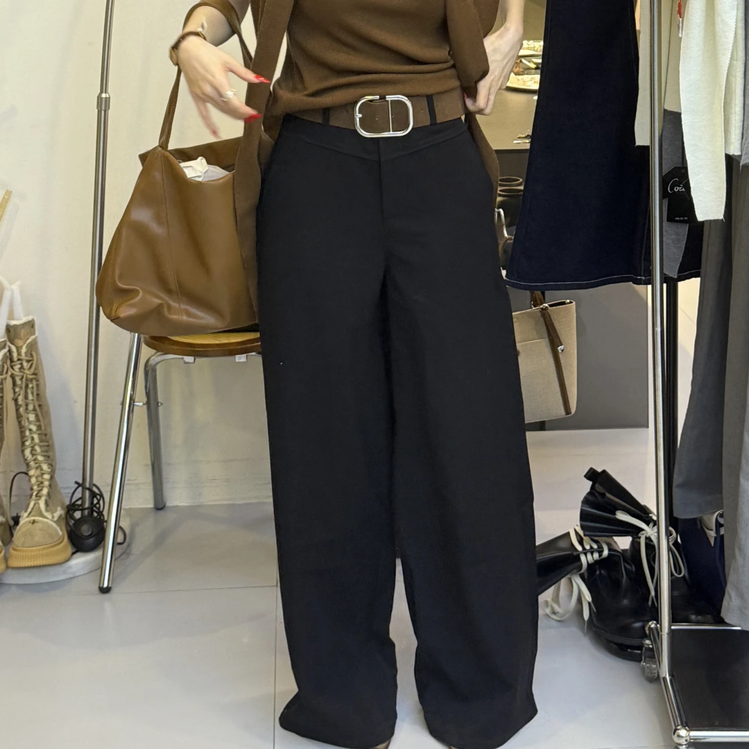 高腰时尚天丝混纺A版休闲裤舒适百搭