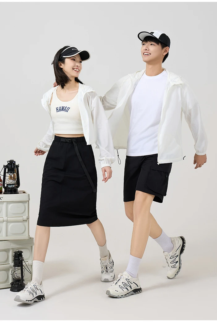 2025男女同款轻羽冰感便携式防紫外线连帽防水轻薄休闲防晒小衣