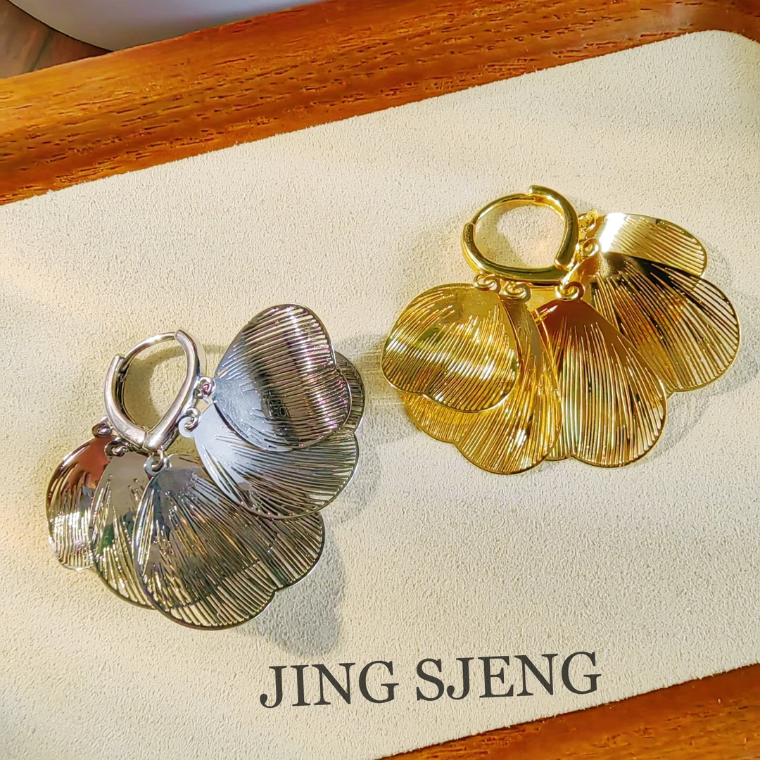 铜合金耳饰 【隐形的翅膀】时尚百搭小众个性手工耳环