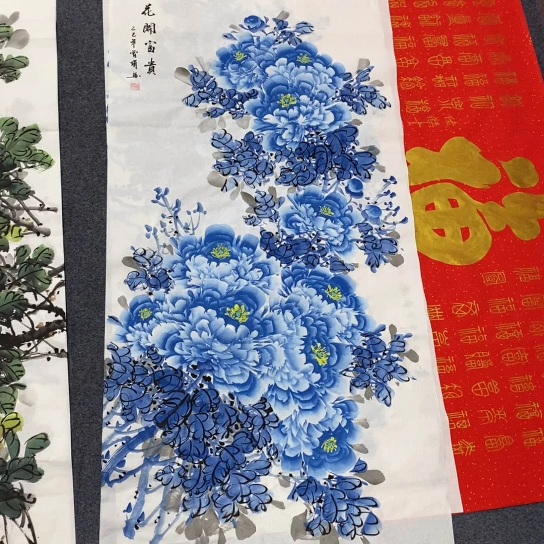 国画尺寸140✖️70四尺精品手绘画